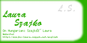 laura szajko business card